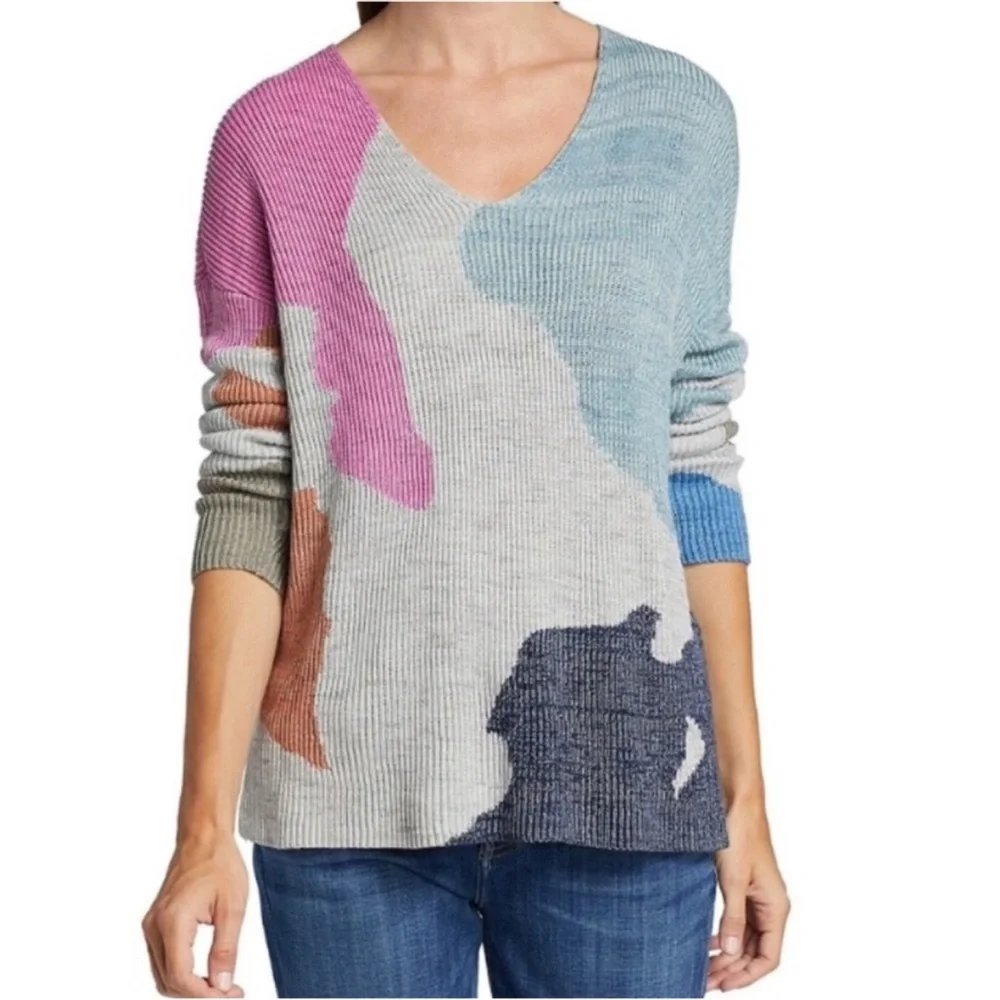 Colorful Patchwork Sweater - Picture 4 of 8